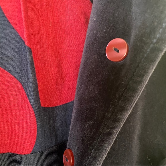 Boden Velvet Velour Navy Blue Long Winter Coat 18 - Picture 6 of 8